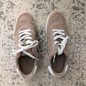 Old Navy Tan Sneakers with White Laces
